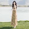 Elegant A-Line Sleeveless Midi Dress