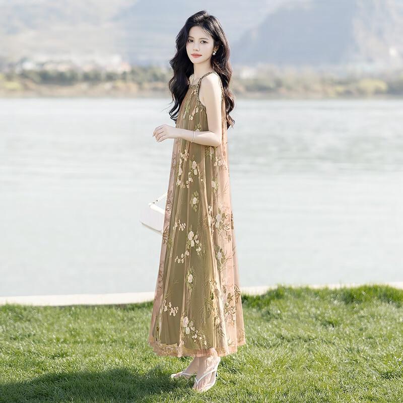 Elegant A-Line Sleeveless Midi Dress