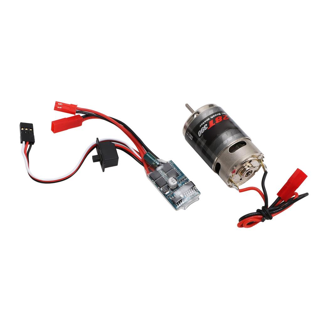 RC Car 390 Brushed Motor 30A JST Plug High Torsion Brushed Motor ESC Set for 116 118 RC Car 7.2V