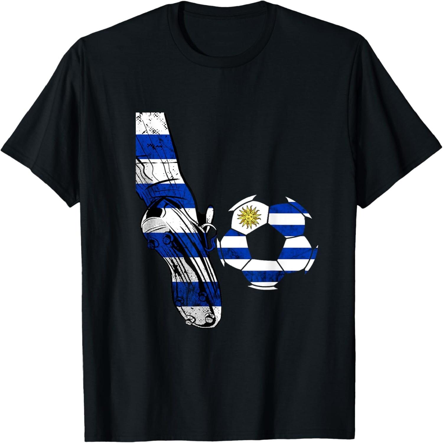 Uruguay Soccer Ball Kick Uruguayan Pride Charrúa Uruguay T-Shirt S