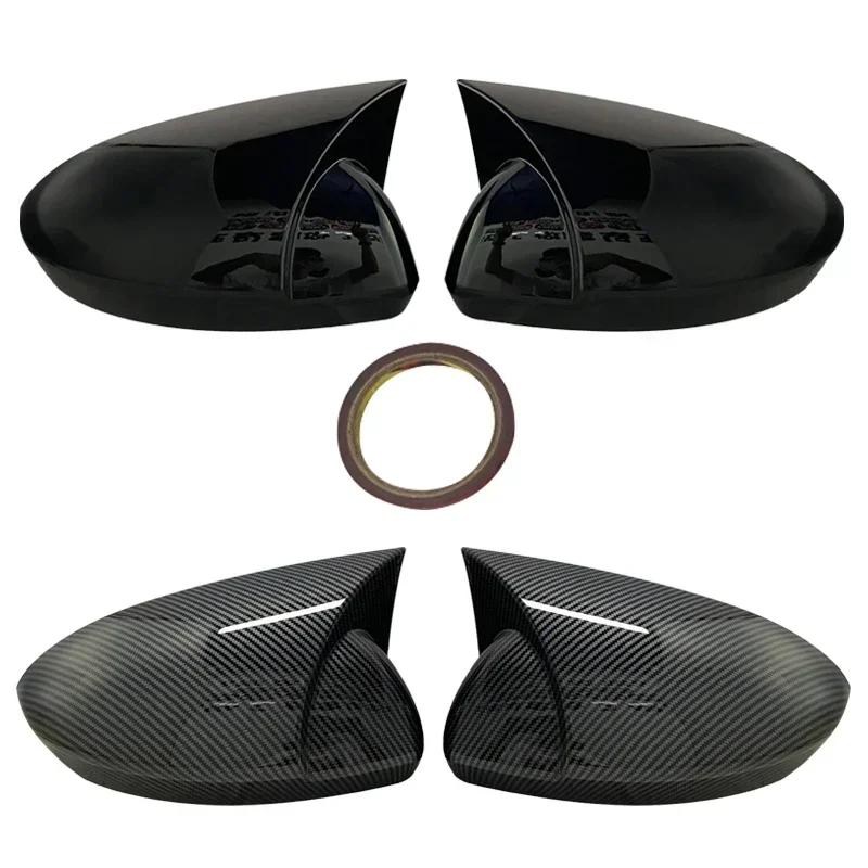 Copertura per specchietto retrovisore laterale per auto nero lucido, adesiva per Renault Megane 4 MK4 2016-2020 Bat Rear View