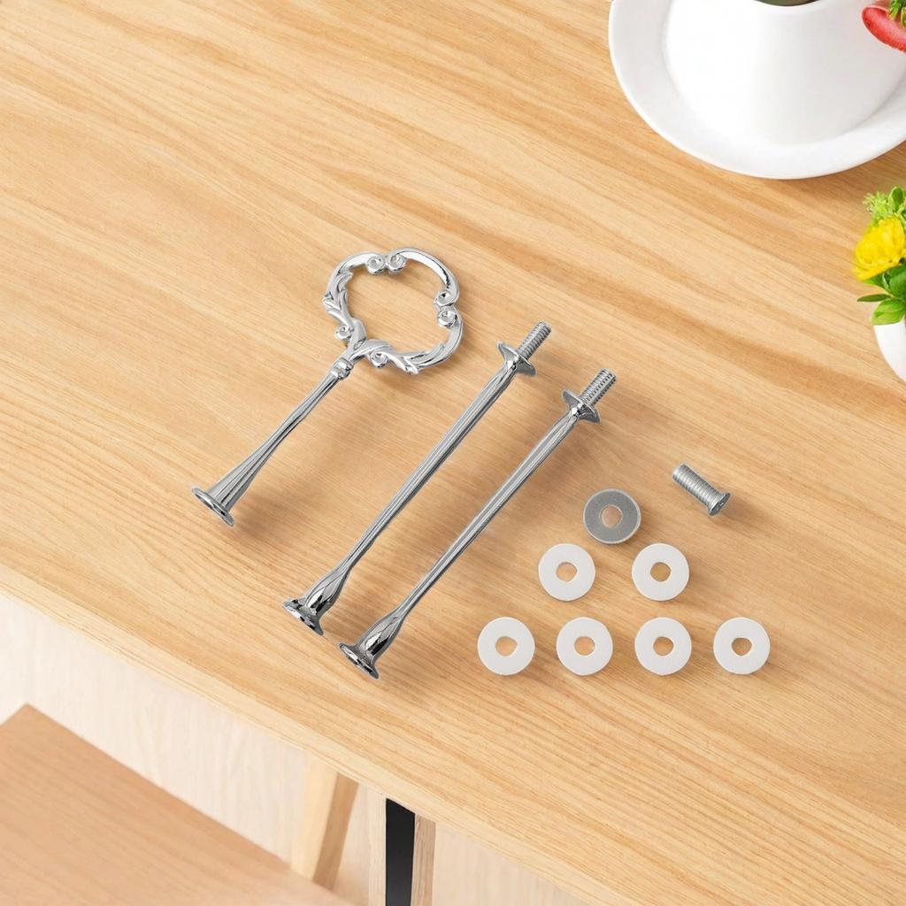 1pcs Cake Plate Stand European Style Silver Detachable