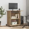 VidaXL Bureau d'ordinateur chêne artisanal 80x50x75 cm bois ingénierie, bureau, bureau de travail, table de bureau, bureau 856053