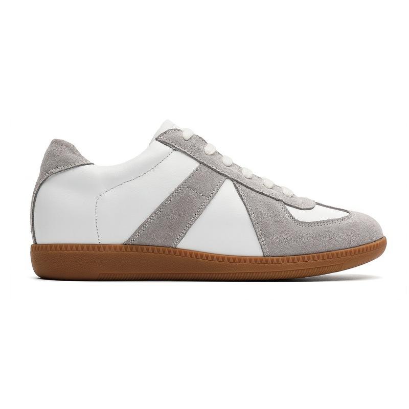 Dexun Shoes Men'S White Retro Versatile Commuting White Shoes Flat-Soled Forrest Gump Training Shoes Increase The Inner Height By 5Cm