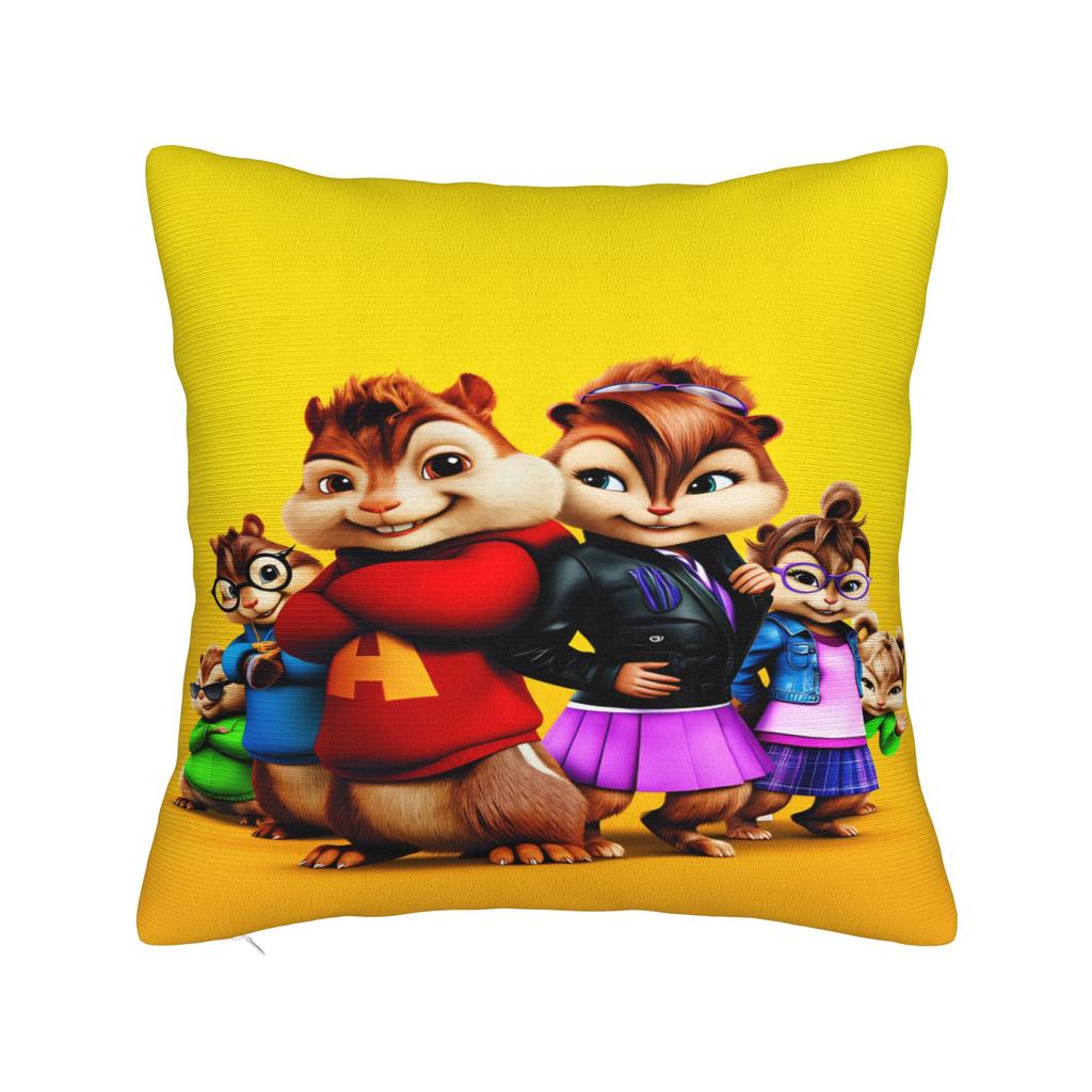 Pillow Cover Alvin and the Chipmunk Fashion Pillow Case For Sofa Couch Bed Living Room Pillowcases