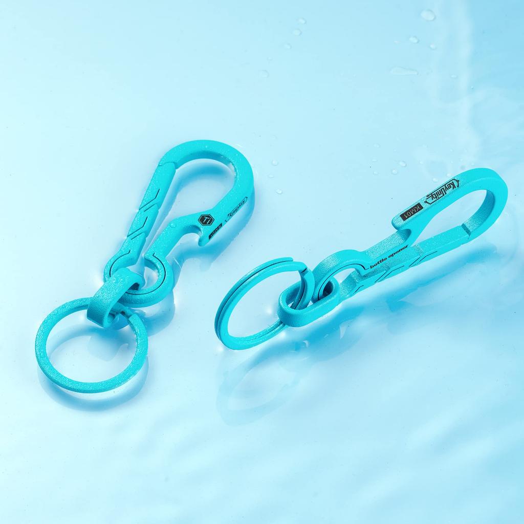 KeyUnity KM01 Titanium Bottle Opener Keychain Fashionable Key Chain Lightweight Bottle Opener + Small