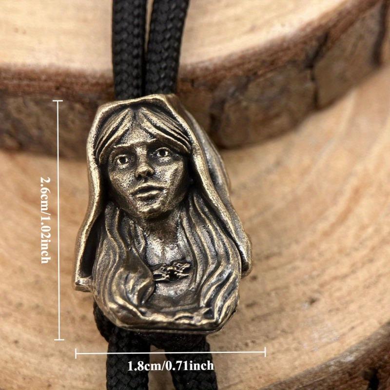 1PC Brass Knife Beads DIY Woven Bracelets Lanyard Pendant Accessories Men Outdoor Tool Hangings Charms