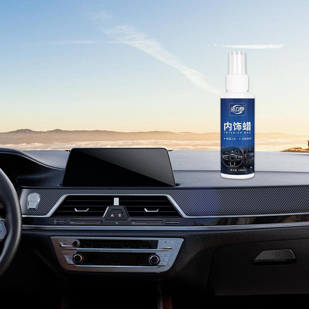 Car Cleaner 120ml Protectant Wax Truck Stain Remover For Interior Leather Carpet Upholstery Glass Fabric Trim Truck Car Home