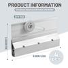4pcs Adjustable Shower Door Rollers for 1/4 In Thick Glass Ensuring Level Installation Using Ball Bearing