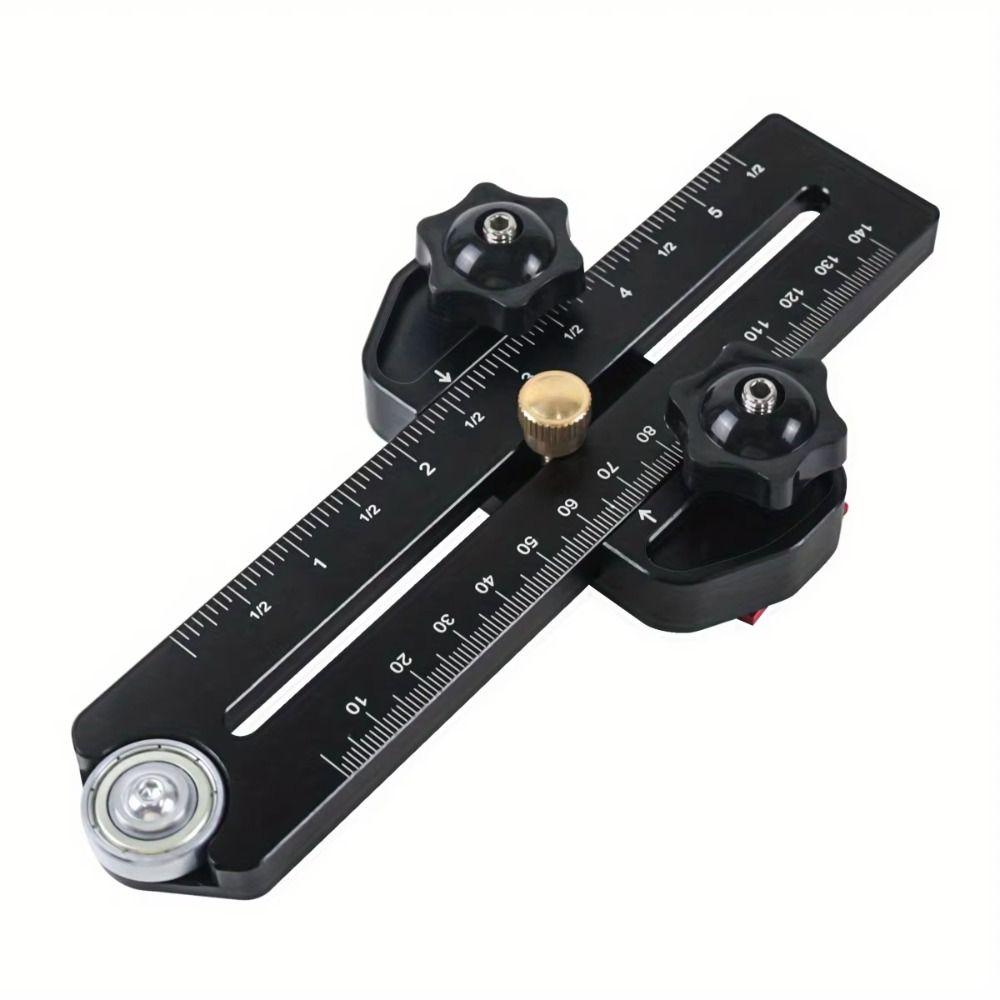 With Roller Woodworking Thin Rip Jig Fast Cutting Limit Position Cutting Auxiliary Tools Aluminum Alloy Precise