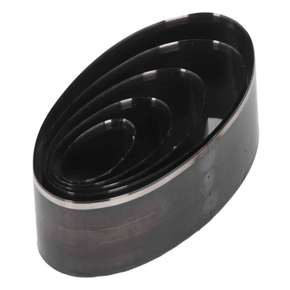 5Pcs Hollow Leather Punch Die Set Steel Oval Hole Punch  For Handmade DIY Leather Craft