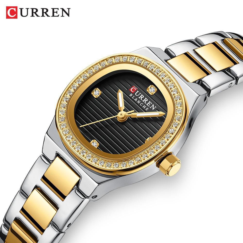 CURREN 9101 Women's Square Dial Quartz Casual Wristwatch