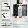 3 Compartment Empty Bottle Storage Basket Waste Trash Sorting Organizer with Handle Kitchen Trash Can Water Bottle Collector Bag