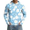 Herren UPF50+ Sonnenschutz Hoodie Leicht Schnelltrocknend Langarm Kapuzenshirt Atmungsaktiv Outdoor Sportbekleidung zum Wandern Laufen Angeln