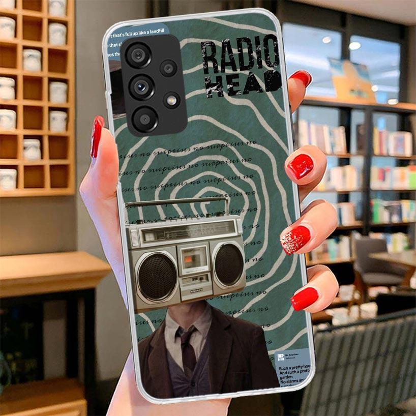 Bnad R-Radiohead Phone Case For Samsung Galaxy A12 A22 A32 A52 A72 A02S Phone Case Note 20 Ultra 10 S10 Plus A51 A71 A50S A20S A
