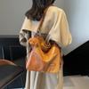 2025 New Women's Bag Underarm Bag Velvet Zipper Shoulder Crossbody Bag Backpack