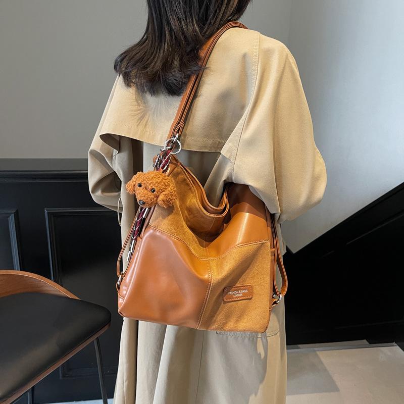 2025 New Women's Bag Underarm Bag Velvet Zipper Shoulder Crossbody Bag Backpack