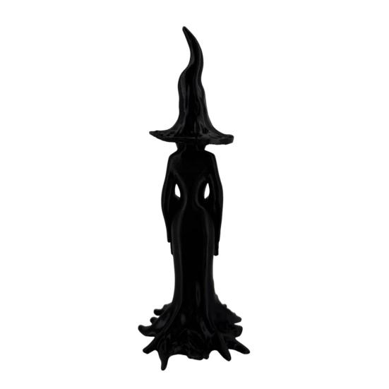Halloween Enchanting Witch Statue 3D Printed Tree Root Black Witch