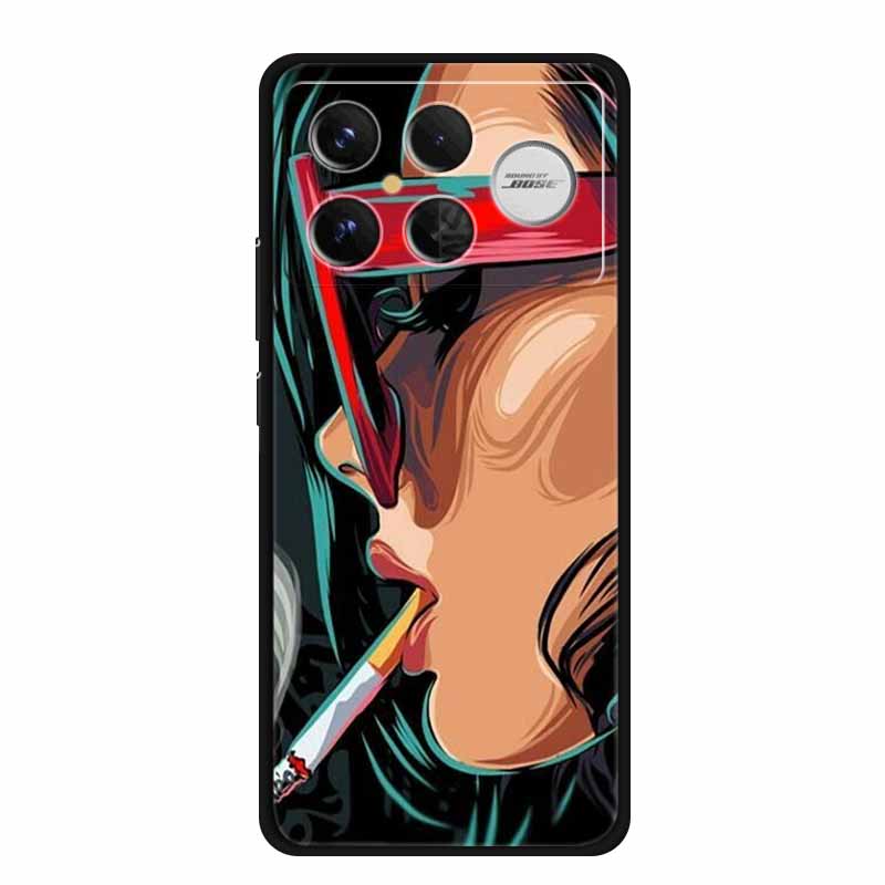 For Redmi K90 Pro Max Case Flowers Soft Silicone TPU Phone Cases for Xiaomi RedmiK90 Pro Max Shockproof Animals Protective Cover