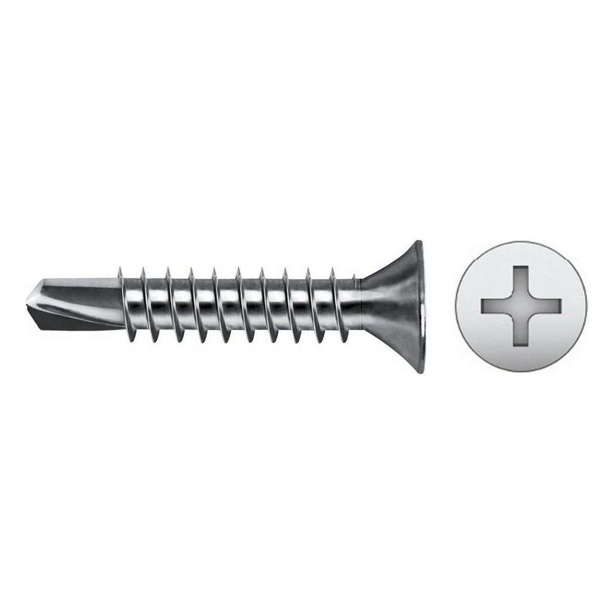 

Vis autofiletante CELO 3,5 x 19 mm zingage (500 Unités) TU прозрачный