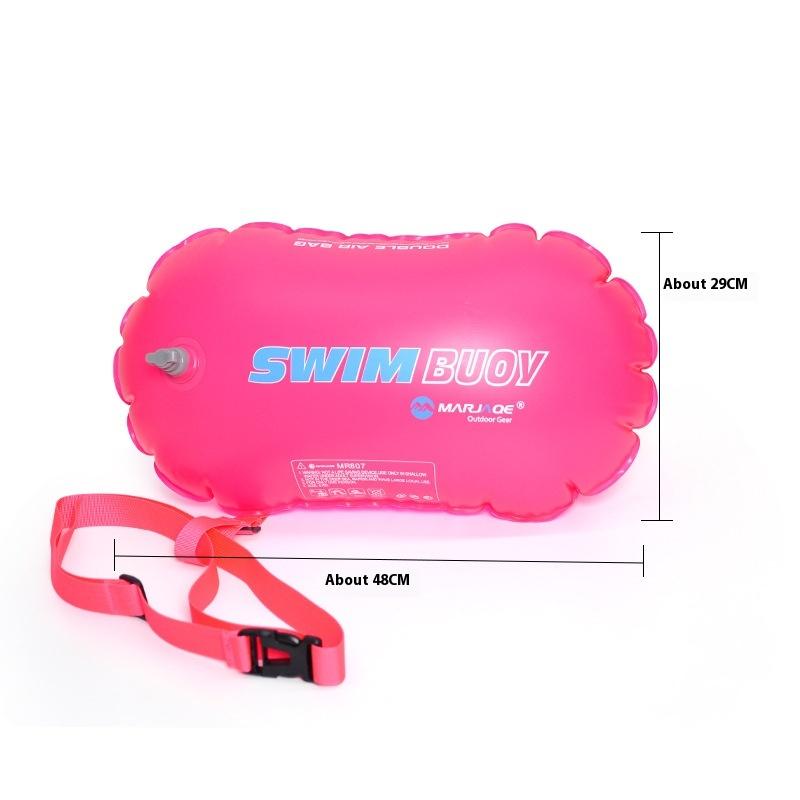 Swimming Pool Buoy Tow Floats Inflatable Life Saving Swim Buoy Pvc Inflated Air Drying Bag Drift Bag Pool Accessory Open Water
