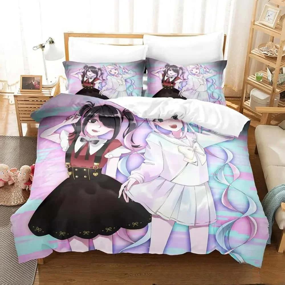 3D Print Anime Needy Streamer Overload Bedding Set Boys Girls Twin Queen King Size Duvet Cover Pillowcase Bed Boys Adult