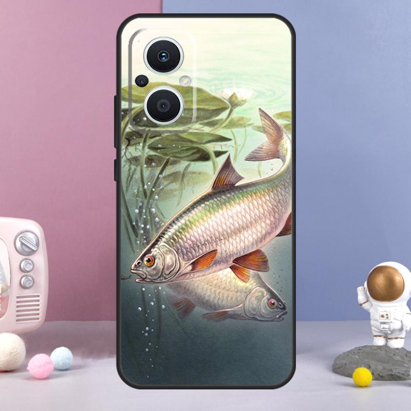 Fish Fishing Funda For OPPO Reno 12 F 11F 13F 14F 10 11 13 14 Pro 7 8 Lite OPPO Find X9 X6 X5 X8 Pro Case