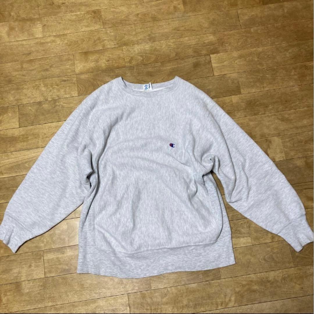 Used 80s Champion Reverse Weave Trico Tag Made in USA Gray