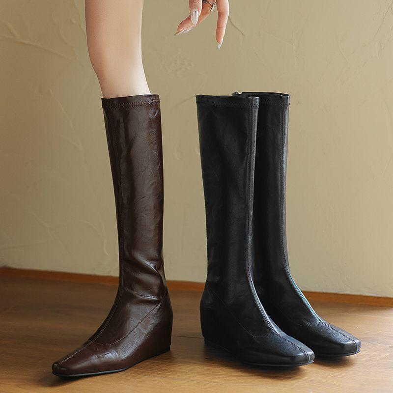 Krazing Pot PU осенне-зимние ботинки для верховой езды с квадратным носком — фото 14