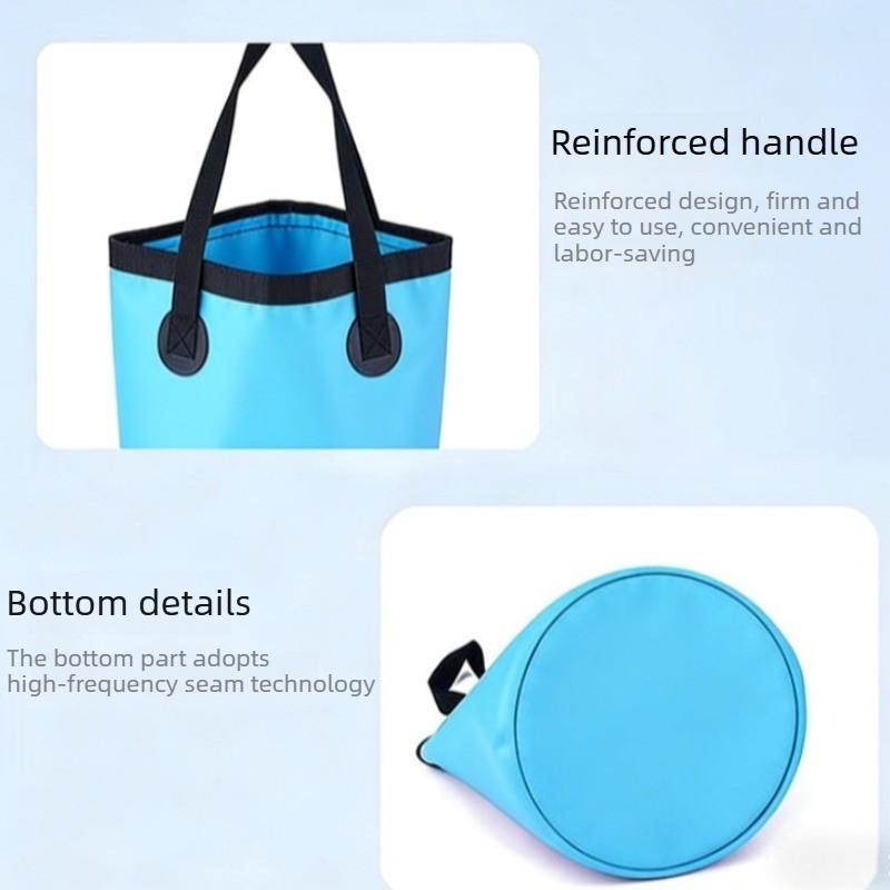 Portable Camping Water Bucket Foldable Collapsible Washing Outdoor Storage for Car Wash Fishing Hiking Picnic Activities