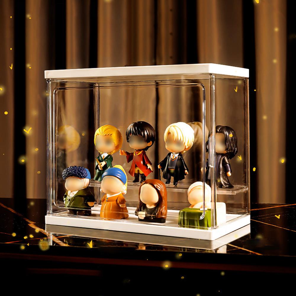 

Акриловая подставка для дисплея для блайнд-боксов Прозрачный шкаф для хранения пузырей Подставка Le Master для офиса Органайзер для хранения кукол Mart of Handm чистый