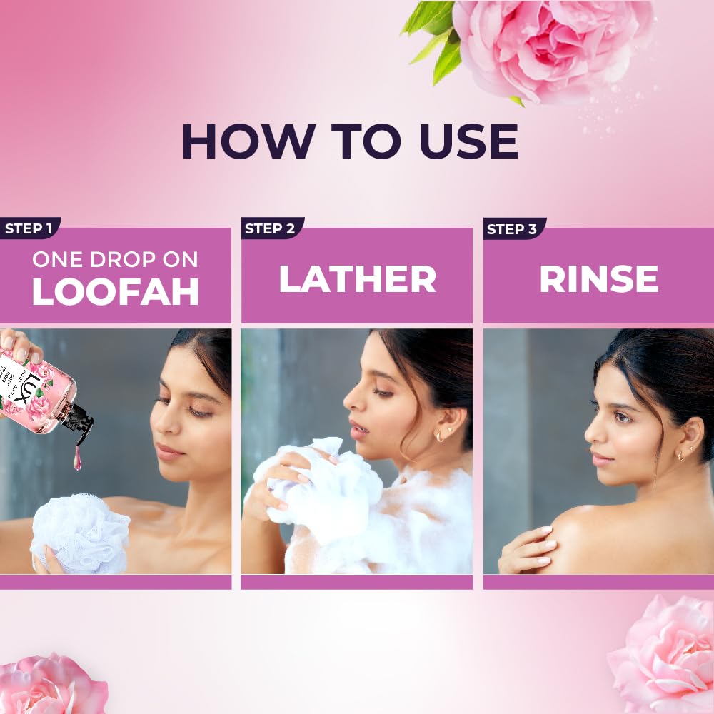 Lux Soft Rose Bodywash 750 Ml Gentle Paraben Free Foaming Shower Gel For All Skin Types With Long Lasting Floral Fragrance