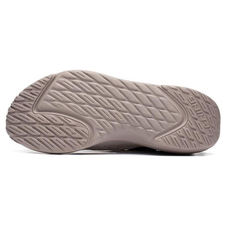 New LiNing Soft Go Anti Slip And Wear Resistant Breathable Low Top Sports Casual Shoes Men's Gray Black AGLT105-3