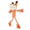 Squeaky Plush Dog Toy Splicing Bite Resistant Tooth Protection Relieve Anxiety 3D Dog Molar Toys