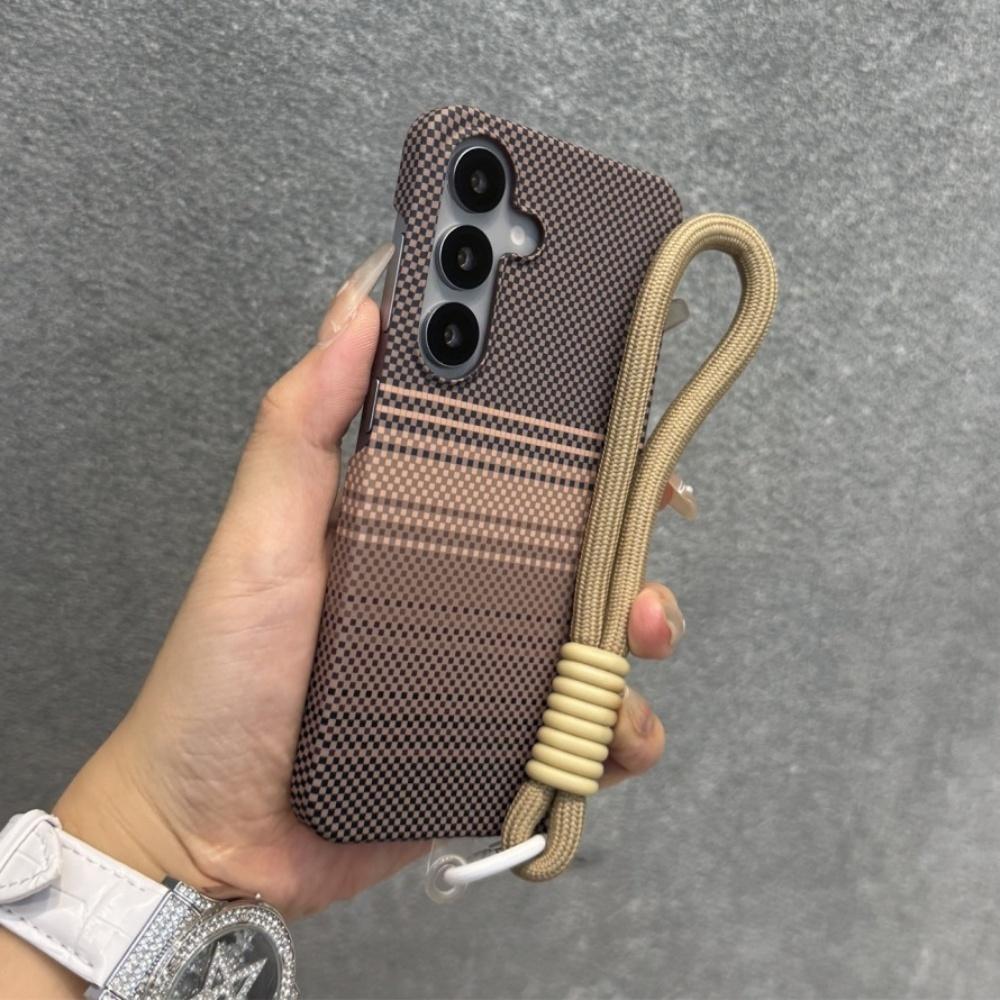 

Carbon Fiber Texture for Magsafe Magnetic PC Case for Samsung Galaxy S25 Ultra S24 S23 S22 Plus FE Hard PC Lanyard Cover Galaxy S24 Ultra