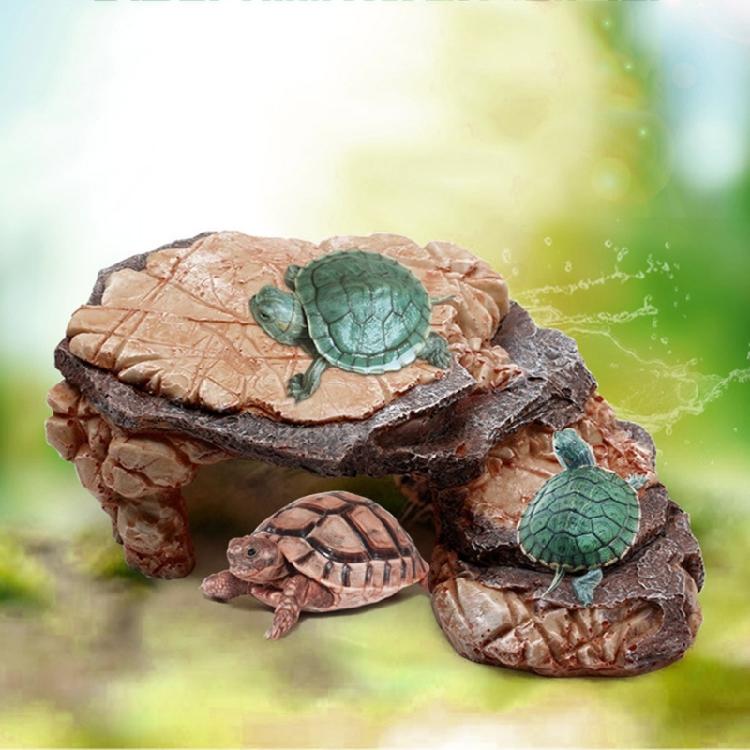 Creative Resin Hideout Cave for Reptiles Perfect for Turtles Snakes and Frogs Enhances Terrarium Environments