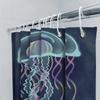 Modern Jellyfish Shower Curtain Blue Print Waterproof Bathroom Decorative Liner For Home Decoration Extra Large