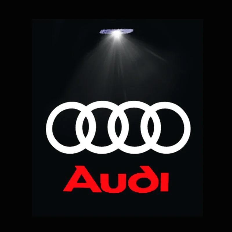 Led Car Door logo Welcome Light For Audi RS3 RS4 RS5 RS6 RS7 RS8 8V 8P 8L A6 C5 C6 C7 A5 A7 A8 Q3 Q5 Q7 TT S3 S6 Quattro