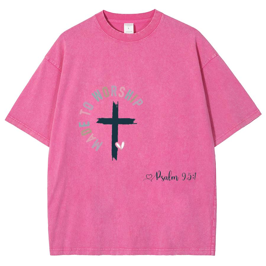 Cross Letter Hand Painted Print Women's T-Shirt Oversized Washed Short Sleeve Fashion Design Hot Selling Top Tees