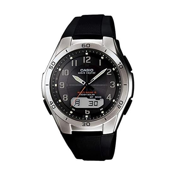 [Casio] Часы Wave Ceptor [Оригинальный отечественный продукт] Радиоприемник на солнечной батарее WVA-M640-1A2JF Черный