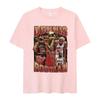 Dennis Rodman Chicago Bulls 91 Vintage Bootleg Maglietta Grafica da Basket, Maglietta Oversize NBA Streetwear, Top Casual Unisex