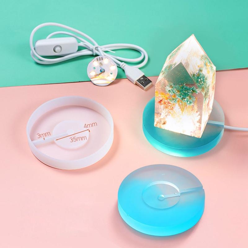 Hexagonal Light Resin Molds Mosaic Shape Decor Box Silicone Molds for Epoxy Resin Casting DIY Home Candlestick Ornament