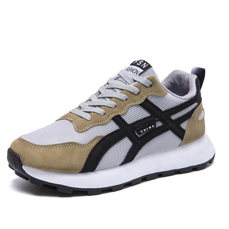 

New men s shoes autumn and winter tide match student casual running shoes lightweight thick-soled high dad shoes 44