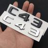 3D ABS Car Badge BITURBO 4MATIC Emblem Rear Trunk Letters Logo For C43 W205 W204 E43 W213 W212 GLE43 X253 GLC43 W167 Accessories