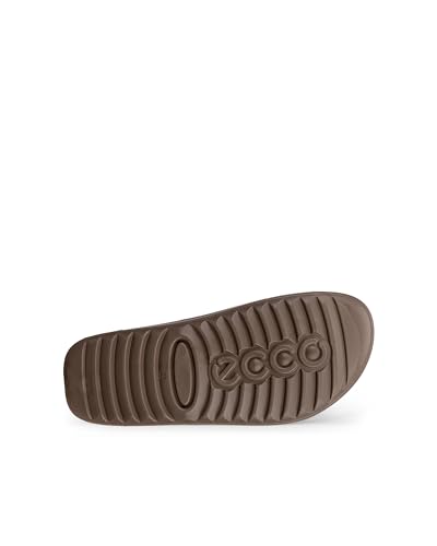 ECCO Cosmo PF Damen Puffy Puff Sandalen aus echtem Leder, 20668301674, Taupe, Größe 24,5 cm, 3E