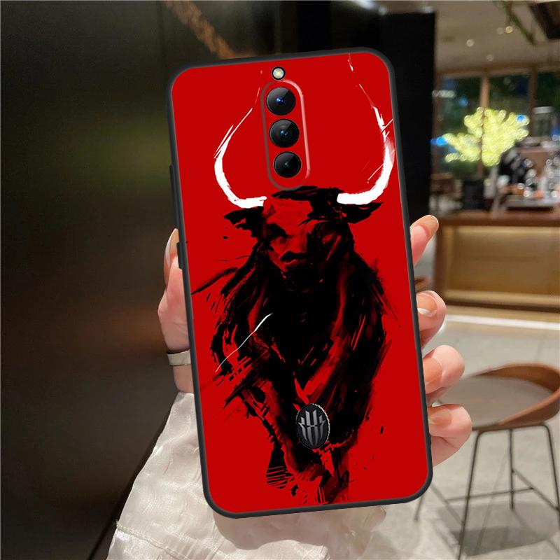Bullfight Bull Fighter Case For ZTE Nubia Red Magic 11 10 9 8 8S 9S 10S Pro Plus 6 7 6S 7S For RedMagic 10 Air Cover