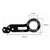 Universal Front Tow Hook, Aluminum Alloy, Durable Racing Hook, Parts & Accessories (Black)
