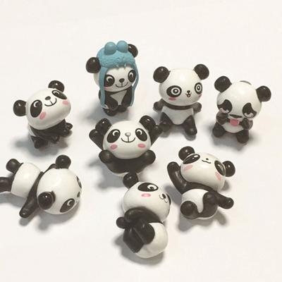 Doll Ornament Cute Cartoon Design Resin Panda Craft Decor for Bonsai