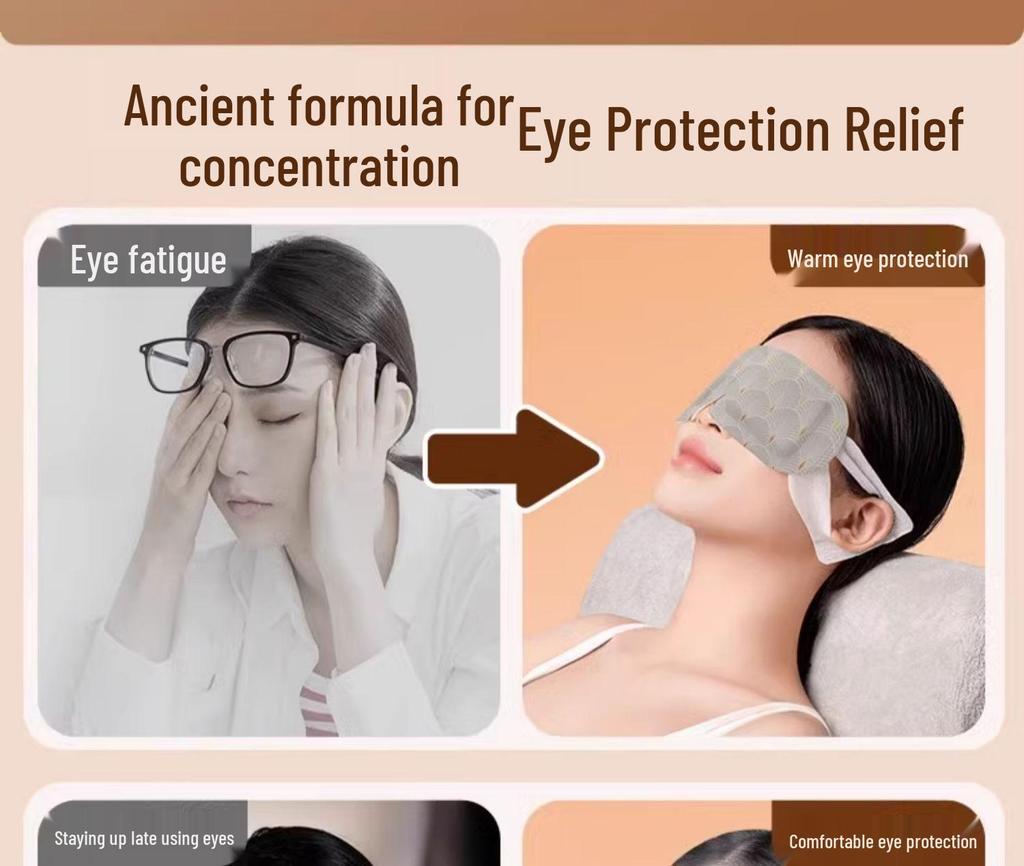Wicome Steam Eye Mask: Relieve Eye Fatigue with Ancient Formula Heating Compress (17-Pack)