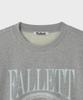 FALLETT Vintage Rose Emblem Sweatshirt Gray